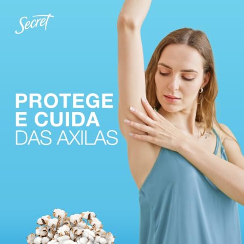 Desodorante Antitranspirante em Barra Secret Proteção de Algodão 45g
