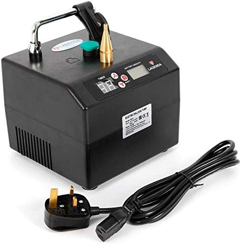 Lagenda Balloon Inflator B231 Portable Electric Balloon Pump Professional Automatic Modeling Balloon Inflator Electric Balloon Blower Pump with Timer Battery for Party Events Decoration