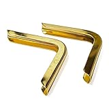 隅金金具 隅金3.6x30 隅がね コーナー金具 スミガネ 幅30mm×30ｍｍ 厚さ3.6mm 鉄 本金メッキ ゴールド 20個入り クラフト金具 装丁金具