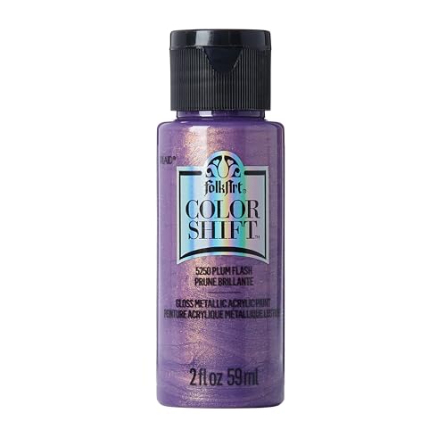 Image of FolkArt Color Shift Paint, 2 Ounce, Plum Flash 2 Fl Oz