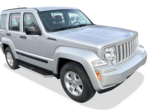 Estribos estilo Tuxtreme pulidos para Jeep Liberty 2008-2013 miniatura 2