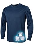 [Astraia Avant] ドライストレッチ 長袖 Tシャツ メンズ クルーネック 接触冷感 速乾 UVカット 夏 薄手 AA35r-70-LL
