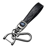 Genuine Leather Key Chain Fits Ford Ford Fusion F150 F250 F350 F450 F550 Edge Explorer Mustang F151...