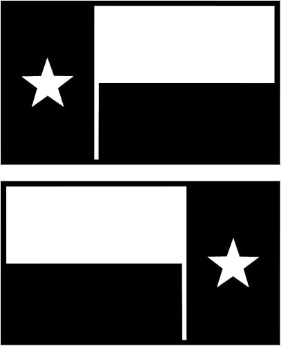 Adhesivo adhesivo de transferencia de vinilo con bandera del estado de Texas tamaño de seleccióncolor para laptop, automóvil, camión, ventana,