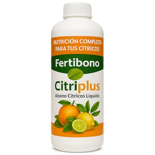 Fertibono CitriPlus: Abono Cítricos, (1L), Rico en Hierro, Zinc, Magnesio, NPK y Mat. Orgánica - Abono Plantas con Extractos Vegetales, Ecológico, Residuo Cero