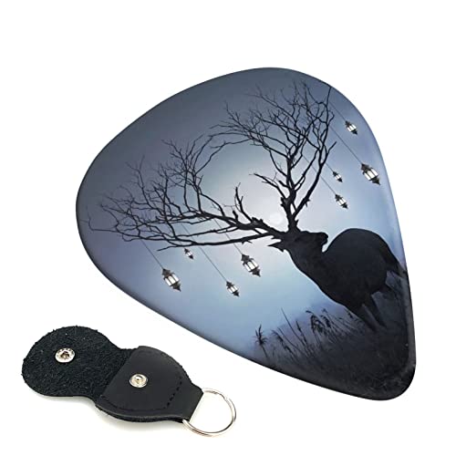 FUCVNPZ Lot de 6 médiators en celluloïd, en forme de cerf, fins, moyens et lourds pour guitares acoustiques, électriques… - Les Beatles, Paul McCartney, John Lennon, RIngo Starr, George Harrison FUCVNPZ Lot de 6 médiators en celluloïd, en forme de cerf, fins, moyens et lourds pour guitares acoustiques, électriques…