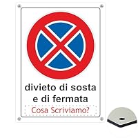 Cartello Parcheggio Riservato Residenti – 12x8 Pollici, Alluminio Antiruggine, Fori Di Montaggio