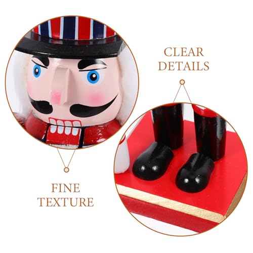 Casse-Noisette Bois Style Baseball Statuette de Collection Bureau - 5