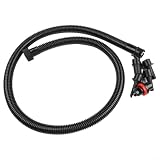 Aufblasbarer Luftpumpenschlauch mit 5 Düsen für Kajak-Paddelbrett, 1,2 m, schwarzes PVC, kompatibel mit aufblasbaren Booten, Matratzen und Spielzeug
