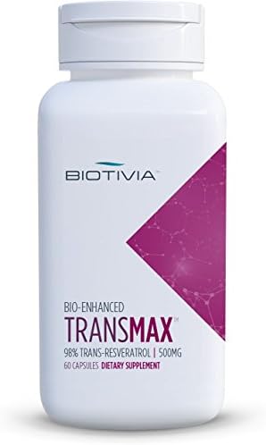 Transmax 98% Trans-Resveratrol 1000mg | 60x500mg Vegan Capsules image 4
