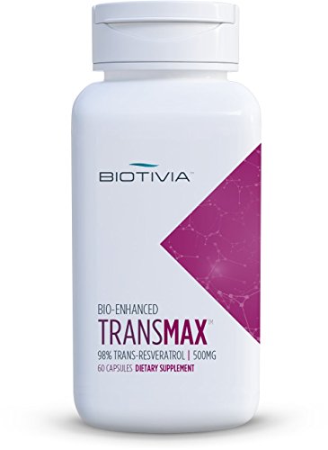 Biotivia - Transmax 1000mg 98% Trans-resveratrol + Polydatin + Piperine for Increased Bio-Availability. No Artificial Fillers or Additives. 60x500mg Vegan Capsules Biotivia - Transmax 1000mg 98% Trans-resveratrol + Polydatin + Piperine for Increased Bio-Availability. No Artificial Fillers or Additives. 60x500mg Vegan Capsules