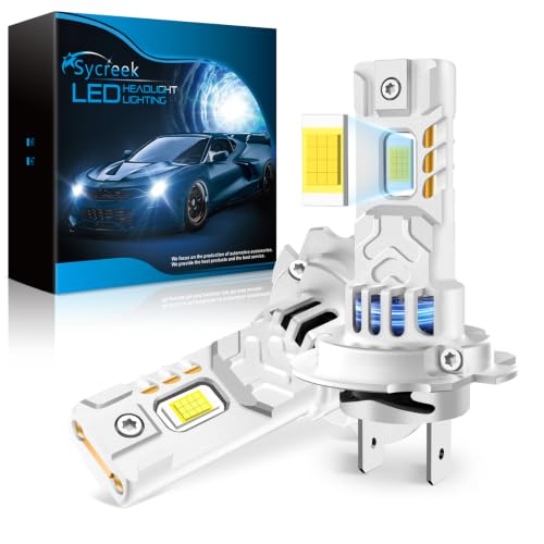 Sycreek H7 LED 32000LM 120W 6000K Kit Conversione 1:1 Mini per Auto