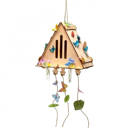 Craft-tastic — Make A Butterfly House — DIY Nature Craft — No Tools Needed — Decorate Your House with Flowers — Ages 4+ with Help