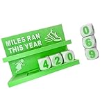 CAZSTYK Multipurpose Annual Running Distance Trackers Counter for Indoor and Outdoor Running Pedometer for Mileage Home Decors Runner Trackers