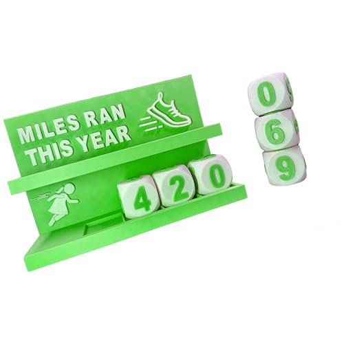 CAZSTYK Multipurpose Annual Running Distance Trackers Counter for Indoor and Outdoor Running Pedometer for Mileage Home Decors Runner Trackers