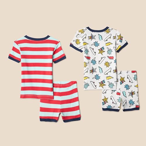 image for Amazon Essentials Unisex Kids' Snug-Fit Cotton Pajama Sleepwear Sets, 
