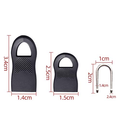 Kit de reparación de cremalleras para ropa de invierno y mochilas con 10 cierres 3