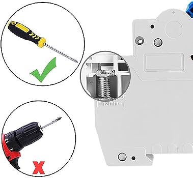 Disjoncteur Miniature Heschen 16A 3P Type C - 6kA - Montage Rail DIN - Protection Circuit