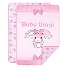 LittleForBig Washable Reusable Waterproof Moisture-Absorbing Adult Diaper Printed Change Pads Bed Pads Pee Pads - Baby Usagi Changing Mat 41"28.5"