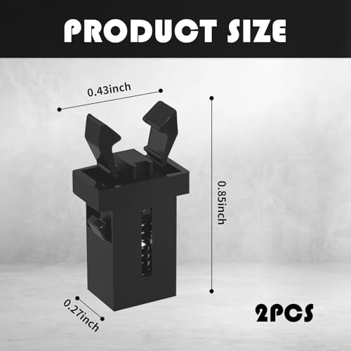 VKQTS 2PCS Car Sunglass Holder Catch Latch,Self-Locking Cars Overhead Console Roof Clips for Replacement of Broken Parts,Durable Cars Glasses Holder Lock Clips Car Accessories - Thumbnail 2