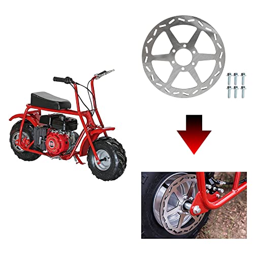 Grehua Rear Brake Disc Disk Rotor With Pads For Baja Doodle Bug Db30 Motovox Mbx10 Mbx11 80Cc 97Cc Coleman Ct100U Trail 100 Cc100X Ck100 Monster Mega Moto Hensim Trailmaster Mini Bike Go Kart Parts #TOP3