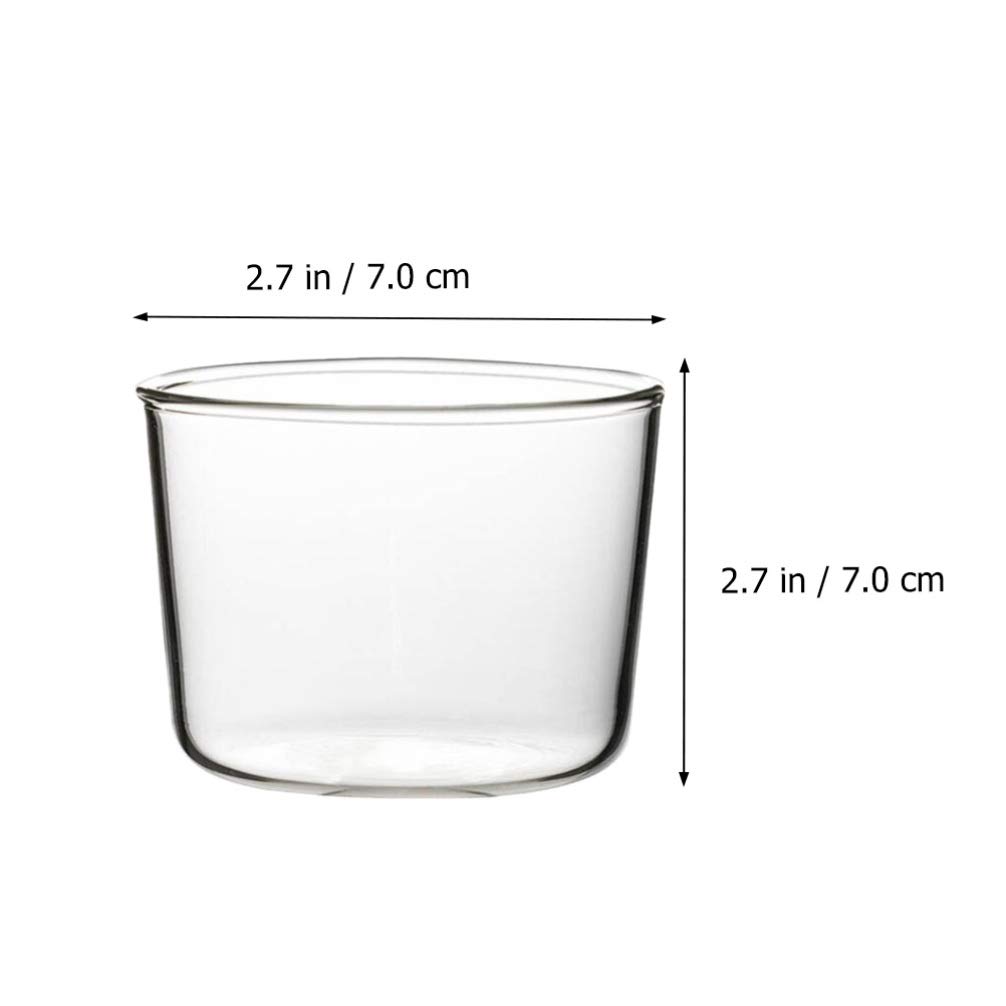 Ciotole da dessert in vetro, 4 pezzi Ciotole for gelato Coppe rotonde for mousse Ciotole in vetro trasparente Piccole ciotole da dessert for dessert, snack, caramelle, salse, budino, yogurt, mousse /7