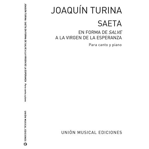 Saeta En Forma De Salve A La Virgen - Vocal and Piano - Book