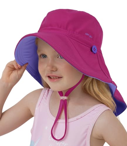 Creekstone Kleinkinder Sonnenhut mit Nackenschutz, LSF 50+, UV-Schutz Cap,...