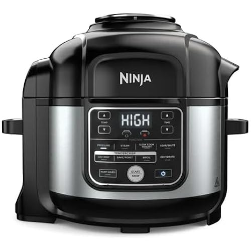 Ninja Foodi 10-in-1 6.5-Quart Pressure Cooker & Air Fryer – All-in-One Multi-Cooker with TenderCrisp Technology, Stainless Steel, Slow Cook, Steam, Sauté, Dehydrate & More