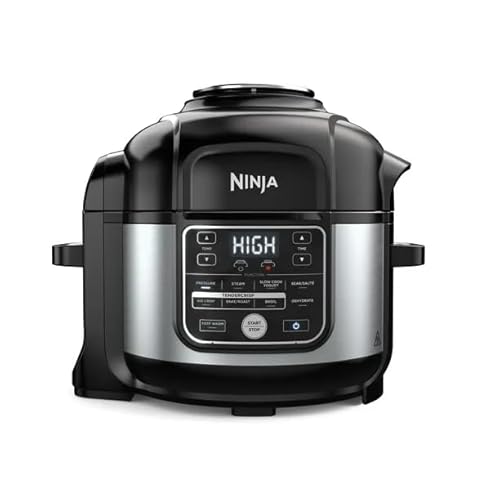 Ninja Foodi 10-in-1 6.5-Quart Pressure Cooker & Air Fryer – All-in-One Multi-Cooker with TenderCrisp Technology, Stainless Steel, Slow Cook, Steam, Sauté, Dehydrate & More