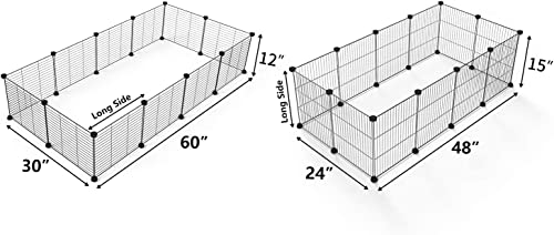 LURIVA Cercadinho para animais de estimação pequenos, gaiolas para porquinhos-da-índia, cercadinho p