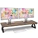 Produktbild Duronic DM06-2 AW Monitorständer, 82 x 30 cm, Schreibtischaufsatz Erhöhung Bildschirmständer, Dual Monitor Riser Bildschirmerhöhung, 10 kg belastbar