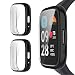 Produktbild GIOPUEY [2 Stück Hülle Kompatibel mit Xiaomi Redmi Watch 3 Active, Soft TPU, Shock Resistant, Xiaomi Redmi Watch 3 Active Cover - Black+Black