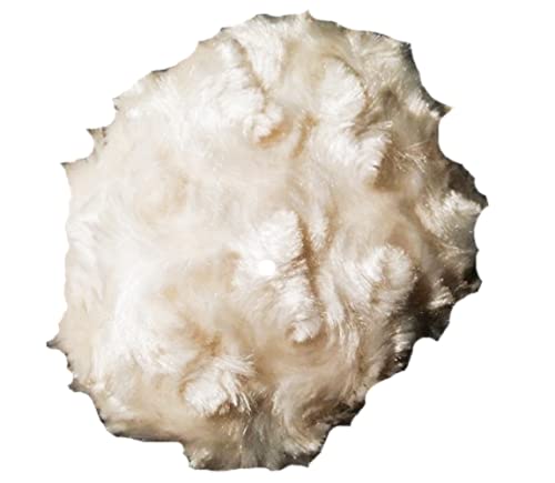 Miniatura 2 de Pale Peach Silky Rosebud Powder Puff for Dusting Powder - Large 4 12 Inch Diameter