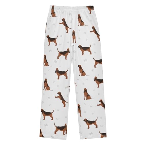 Boys' Pants Dogs Bloodhound Long Bottoms Jogger Pants Elastic Waist Trousers with Pockets S-XL