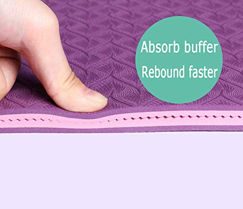 Grandcase Tapete Ioga para Exercícios Fitness Tapete Alta Densidade Antiderrapante Ioga Pilates e Gi