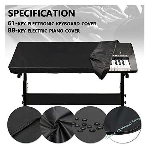 Piano eletrônico capa à prova de poeira capas à prova d'água 61/88 chave capa de órgão eletrônico c