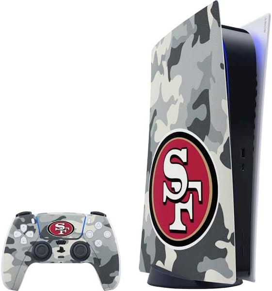 Skinit Decal Gaming Skin Compatible with PS5 Digital Edition Bundle - Officially Licensed NFL San Francisco 49ers Design