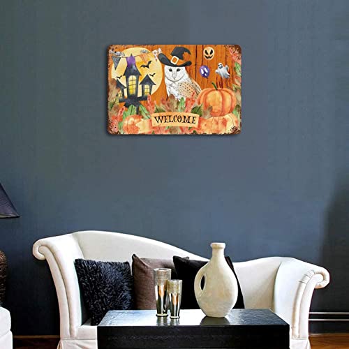 Panneau en étain Happy Halloween, la solution pour une décoration extérieure durable - 5