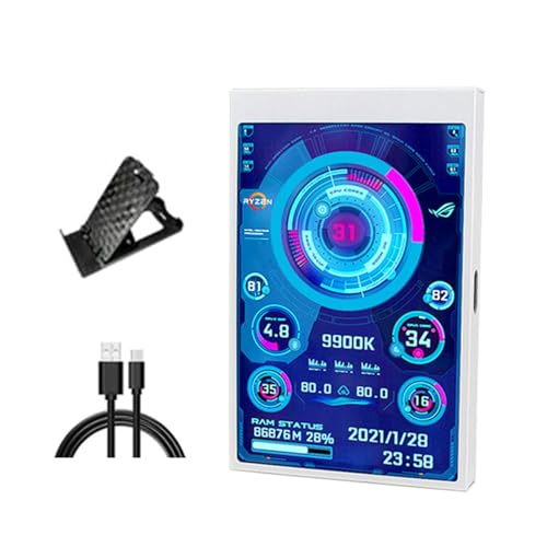 Image of 3.5Inch Type C Portable Secondary Display Dynamic Wide Viewing Small Monitor for Multifunction