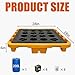 2 Drum Modular Spill Containment Platform with Drain Outlet & Forklift Pockets | Heavy-Duty 2000lbs Capacity | Stackable Leakproof Tray for Garage, Kitchen, Basement & Industrial Storage (28