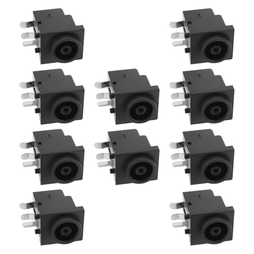 VGOL 10 Conectores de Entrada de Alimentación CC Montaje en PCB PJ-019 12 V 3 Pines Orificio 1,1 Mm Conectores de Alimentación de CC Compatible con Makita BMR DMR Enchufes de Radios 12 V