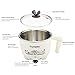 Electric Hot Pot 1 Liter Student Must-have Pot Rapid Noodles Cooker Multi-function Pot Perfect for Noodles Eggs Soup Dumpling Mini Pot Student gift Travel Pot Portable Cooker Healthy Safety Over-heating Protection Dry Burning Protection Dual Power White Color