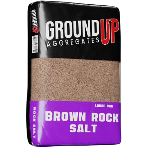 Rock Salt - Brown De Icing Grit 20kg Poly Bag Winter Ice Snow Cover