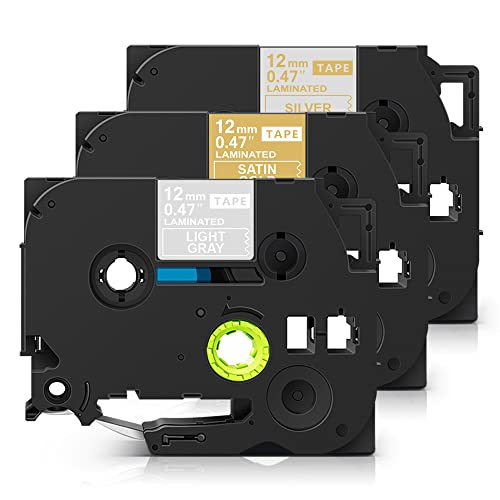 �u���U�[ �e�[�v TZe-MQ934 ������E�T�e���V���o�[�n������ TZe-MQ835 �T�e���S�[���h�n������ TZe-MQL35 ������E���C�g�O���[�n������ 3�F�Z�b�g ����12mm ����8m �s�[�^�b�`�L���[�u�@��Ή� P-touch �݊��i 