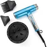 Sèche-cheveux Professionnel Nano Titanium BaBylissPRO Nano Light Ionique à Double Tension Léger, Outil de Stylisation Portable de Voyage avec Diffuseur, Ensemble de Sèche-Cheveux pour Tous Types de Cheveux