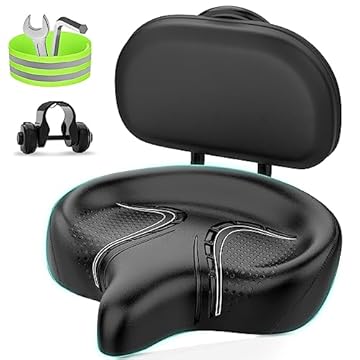 bicycle seat with backrest