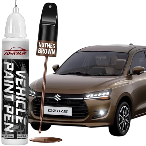 Image of XDOTOAR for Maruti Suzuki Dzire Nutmeg Brown (ZWZ) Car Scratch Remover Touch Up Paint Pen | 2-in-1 Automotive Paint Pen for Deep Scratches & Paint Chip Repair | Exact Colour Match | Quick Dry | Rust Protection | 18ml