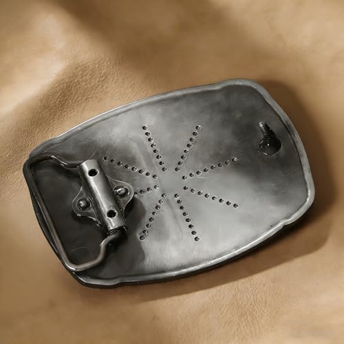 Image of Western Belt Buckle for Men Vintage Cowboy Rodeo Texas Initial Letter ABCDJMR to Z Belt Buckles