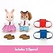 Calico Critters School Friends Set, Collectible Doll Playset for 3 years,with 2 Figures and Accessories Included